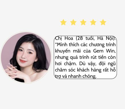 Cmt của chị Hoa về Gemwin